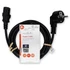 Nedis CEGL10000BK20 tápkábel IEC-320-C13, 3 x 0.75 mm˛ hossz 2m