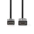 Nedis ultra HD HDMI hosszabbító (toldó) kábel CVGL34096BK20, HDMI dugó - aljzat, 4K@60Hz, ARC, 10,2 Gbps, 2 m