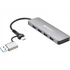 SANDBERG Hub és elosztó, USB-C/A to 4xUSB 3.0 Hub