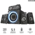 TRUST 5.1 térhatású hangszórórendszer 21738 (GXT 658 Tytan 5.1 Surround Speaker System)