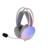 WHITE SHARK FIREFLY-W, GH-2342-W gamer fejhallgató, fehér/RGB, (3.5 Jack)