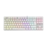 WHITE SHARK WS GK-2106W/R-US COMMANDOS fehér mechanikus angol (red switch) gamer billentyűzet